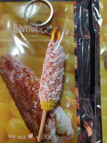 Llaveros de elote artesal - Amarillo - Ver 2