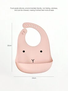 2 包婴幼儿硅胶防水防漏防尘围兜（男孩和女孩适用） - 彩色 - 查看 3