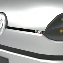 Emblema Letreiro TSI Adesivo Dianteira Linha VW UP - Preto - Visão 2