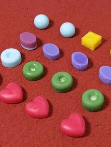 1 件 3d 巧克力糖果模具,矽膠心型甜甜圈糖果果凍布丁甜甜圈模具,烘焙工具 - 白色 - 查看 3