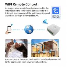 1 pieza Interruptor de relé WiFi que funciona con Apple HomeKit, Alexa y Home Smart Mini Relay Switch, interruptor de luz inalámbrico con control remoto, control de voz y temporizador de 16A - Blanco - Ver 9