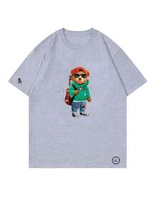 Men T-Shirts - 灰色 - 查看 2