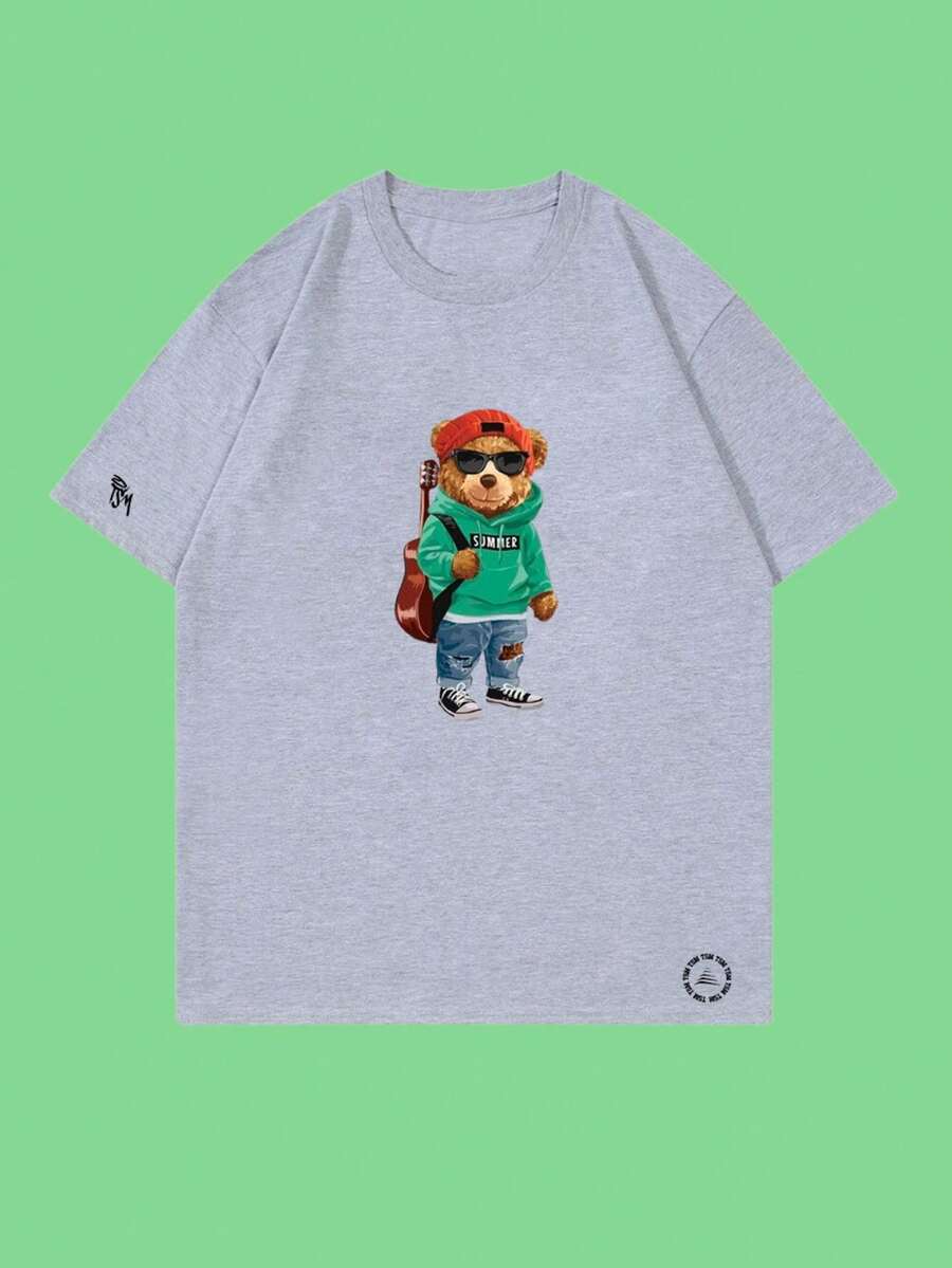 Men T-Shirts - 灰色 - 查看 1