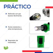 Soldador De Gas Butano Recargable Lápiz Cautín Portátil - Verde - Ver 3