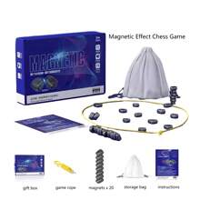 Magnetic Battle Chess Tabletop Game Board Toy For 2 Players Tabletop Magnet Game - Multicolor - View 3