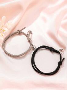 Vòng tay bện 2 chiếc thời trang và phổ biến cho nam giới để làm quà tặng trang sức và cho vẻ ngoài sành điệu - Nhiều màu - Xem 15