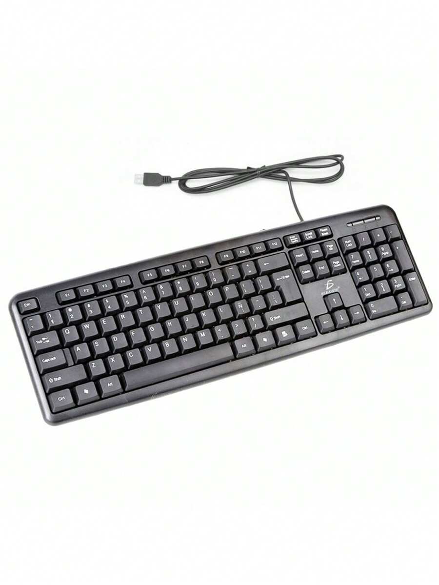 Teclado Usb TC.01 Estándar Slim Durable para Pc Laptop Computadoras ELE-GATE - Negro - Ver 1