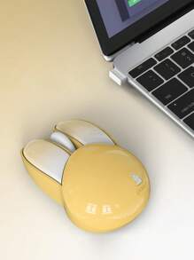 Pipitree M6無線無聲滑鼠2.4g Usb接收器連接筆記本電腦和桌面電腦辦公室使用 - 黃色 - 查看 7