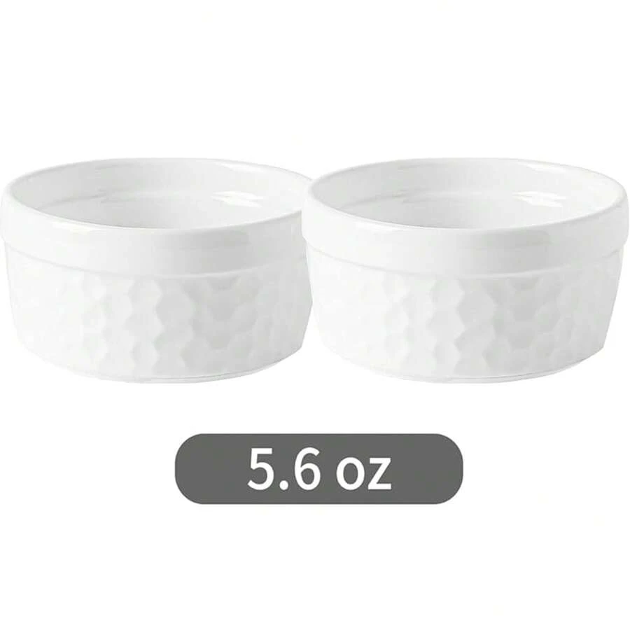Set De Tazas De Piedra De 5,6 Oz De Color Sólido - Blanco - Ver 1