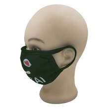 1片黑色可愛卡通表情口罩,可重複使用材料,冬季日常面部防護,保暖防塵口罩, 戶外騎行口罩 - I款 - 查看 4