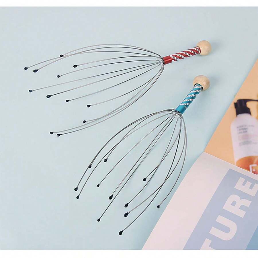 1 Miếng Hình con bạch tuộc Thủ công Máy mát xa da đầu , Đầu Cào , Dây thép Máy mát xa đầu Đối với Nhà  Sử dụng - Nhiều màu - Xem 1