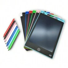 1 pieza Tableta de escritura y dibujo LCD de 6.5/8.5/10/12 pulgadas, pizarra para garabatear y aprender, juguete portátil para Año Nuevo, cumpleaños, regalo - Tamaño aleatorio de 6.5 pulgadas enviado, Regreso a la escuela