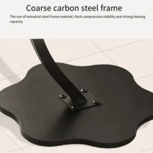 1pc Cream Colour Minimalist Side Table, Creative Wrought Iron Side Table For Living Room, Small Coffee Table, Floor Tray Corner Table, Bedside Table - White - View 5