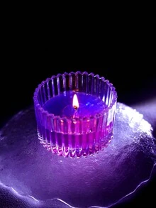 1 件夢幻星空果凍蠟燭,2 色金色效果,浪漫臥室裝飾,香氛蠟燭,生日,聖誕禮物,餐桌裝飾,香氛禮物 - 彩色 - 查看 4