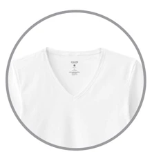 Blusas Baby Look Decote V Malha 100% Algodão