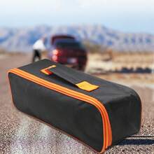 1pc Multi-Functional Portable Oxford Cloth Storage Bag For Car Vacuum Cleaner With Handle - Black - View 6