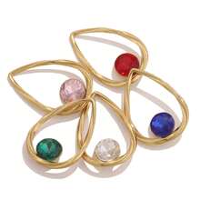 2 件裝不銹鋼橢圓形骨架吊墜耳環項鍊時尚復古吊墜 Diy 女裝珠寶配件 - 橢圓吊墜 - 查看 4