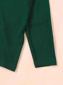 5 件/套 幼儿女孩休闲纯色长袖轻质针织 T 恤 - 彩色 - 查看 4