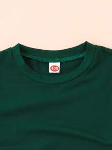 5 件/套 幼儿女孩休闲纯色长袖轻质针织 T 恤 - 彩色 - 查看 3