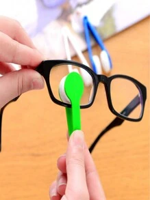 4入組便攜式多功能眼鏡清潔濕巾,不留殘留物的眼鏡清潔布 - 粉色 - 查看 3