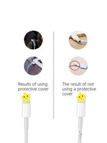 Bộ 12 vỏ bảo vệ cáp dữ liệu sạc xoắn ốc Bộ bảo vệ cáp, Bộ bảo vệ bộ sạc - Xanh và trắng - Xem 10