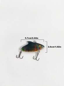 1入組帶有聲音和多層游泳動作的vib硬餌,模擬釣魚餌 - 彩色 - 查看 3