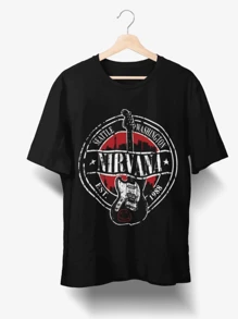 Men T-Shirts - Màu Đỏ Sâu - Xem 2