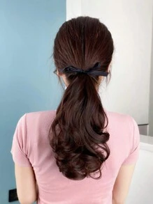 Tóc giả buộc đuôi ngựa bằng sợi tổng hợp, kích thước 14in/18in/22in, thích hợp cho phụ nữ đội trong dịp Giáng sinh và Halloween. - màu nâu - Xem 3