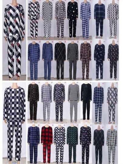 set de 2 piezas de pijama para hombre unitalla (28 a 32) SORPRESA se envia al azar diferentes estampados 0 rayas