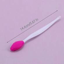 1pc Silicone Facial Blackhead Cleaning Brush - Pink - View 4