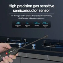 1只HABOTEST HT66手持式瓦斯洩漏檢測分析儀50-1000PPM家用易燃天然氣洩漏測試器PPM計 - 黑色 - 查看 4