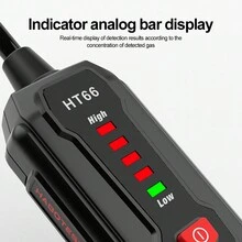 1只HABOTEST HT66手持式瓦斯洩漏檢測分析儀50-1000PPM家用易燃天然氣洩漏測試器PPM計 - 黑色 - 查看 9