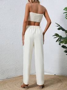 Women Two-Piece Outfits - 白色 - 查看 4