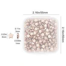 1box/200pcs 6mm Ccb Plating Five Pointed Star Shaped Loose Beads For Handmade Diy Jewelry Making Accessories - One Box - View 4