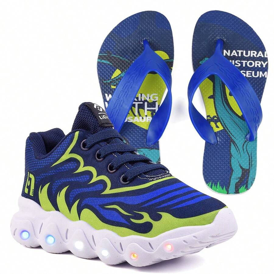 CALCADOS LGHT LIGHT Kids Flats - 藏蓝色 - 查看 1