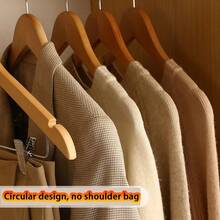 5/10 First-Class Solid Wood Adult Solid Wood Clothes Hangers, High-End Clothing Store Hotel Retro Clothes Hangers With Trouser Racks - Redwood - View 5