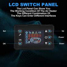 3KW 12V&24V Air Heater Night Parking W/ Remote LCD Monitor For Car Van RV - Blue - View 4