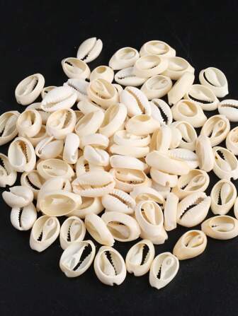 100pcs 1.6x1cm Natural Shell Bead Charms For DIY Necklace Bracelets Handicrafts Jewelry Design Accessories Casual Daily Gifts Holiday
