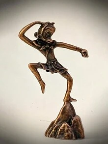 1pc Sun Wukong Incense Stick Holder Creative Monkey King Aromatherapy Decoration Rack, Antique Bronze, Suitable For Yoga/Meditation/Spa Decoration Accessories - Sun Wukong Aromatherapy Stand - View 3