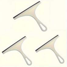 1/3入組手持式玻璃刮水器,淋浴刮水器,家庭清潔刮水器,窗戶刮水器,去水刮板,適用於淋浴門,浴室,窗戶和汽車玻璃等,清潔用品,清潔工具,返校用品。 - 藍色 - 查看 7