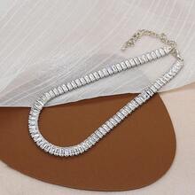 Gargantilha Choker Corrente Feminina Colares Feminino Pedras - Dourado - Visão 6