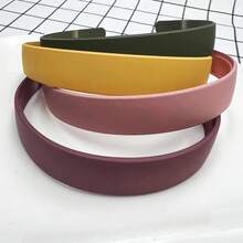 (4个/包) 仙女必备发带！超可爱糖果色哑光宽发带，简约百搭森女头箍，压发夹，网红发饰，女士 - 彩色 - 查看 4