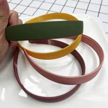 (4个/包) 仙女必备发带！超可爱糖果色哑光宽发带，简约百搭森女头箍，压发夹，网红发饰，女士 - 彩色 - 查看 8