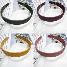 (4个/包) 仙女必备发带！超可爱糖果色哑光宽发带，简约百搭森女头箍，压发夹，网红发饰，女士 - 彩色 - 查看 2