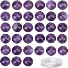 100Pcs (6/8/10mm)Natural Crystal Beads Stone Gemstone Round Loose Energy Healing Beads With Free Crystal Stretch Cord For Jewelry Making - Beads - View 34