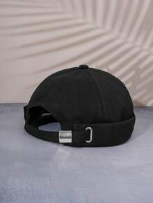 1pc Unisex Khaki Bucket Hat With Y2k Aesthetic, Outdoor Cold Resistant Simple Design Beanie, Suitable For Daily Commute In Winter - Beige - View 3