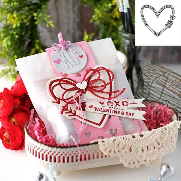 1 HeartShaped Lace Metal Carbon Steel Cutting Die DIY Cutting Die, DIY