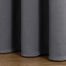 1 pieza Panel de cortina de ventana opaca, Cortina Black Out Opaca con Aros Ojales para Dormitorio Sala Moderno 2 Paneles 1.32 x 2.13 mts, Cortinas Térmicas Aislantes Frio y Calor Moderna Decoración Ventanas para Dormotorio Habitacion Sala Salon Hotel Terraza Cortinas - Azul (132x213cm) - Ver 6