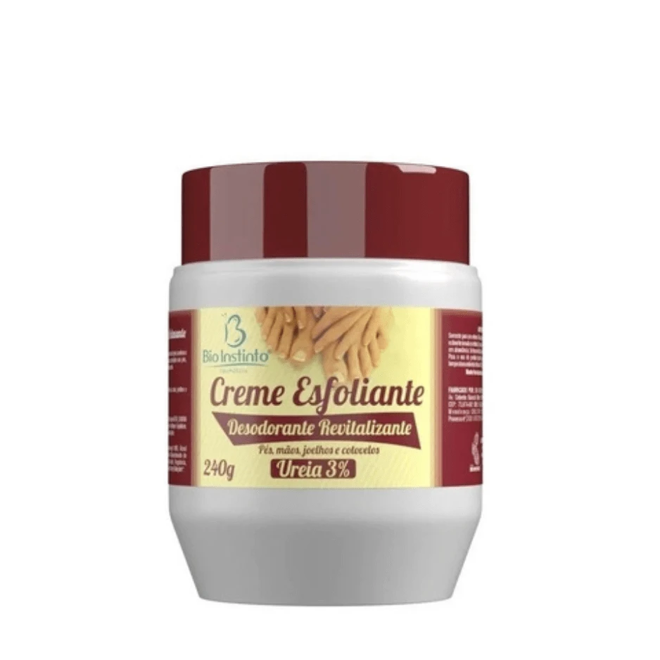 Creme Esfoliante Revitalizante Pés e Mãos - Vermelho e Branco - Visão 1