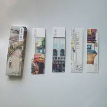 30入組東京旅遊系列紙質書籤diy日本手繪風景書籤禮品文具 - 彩色 - 查看 5